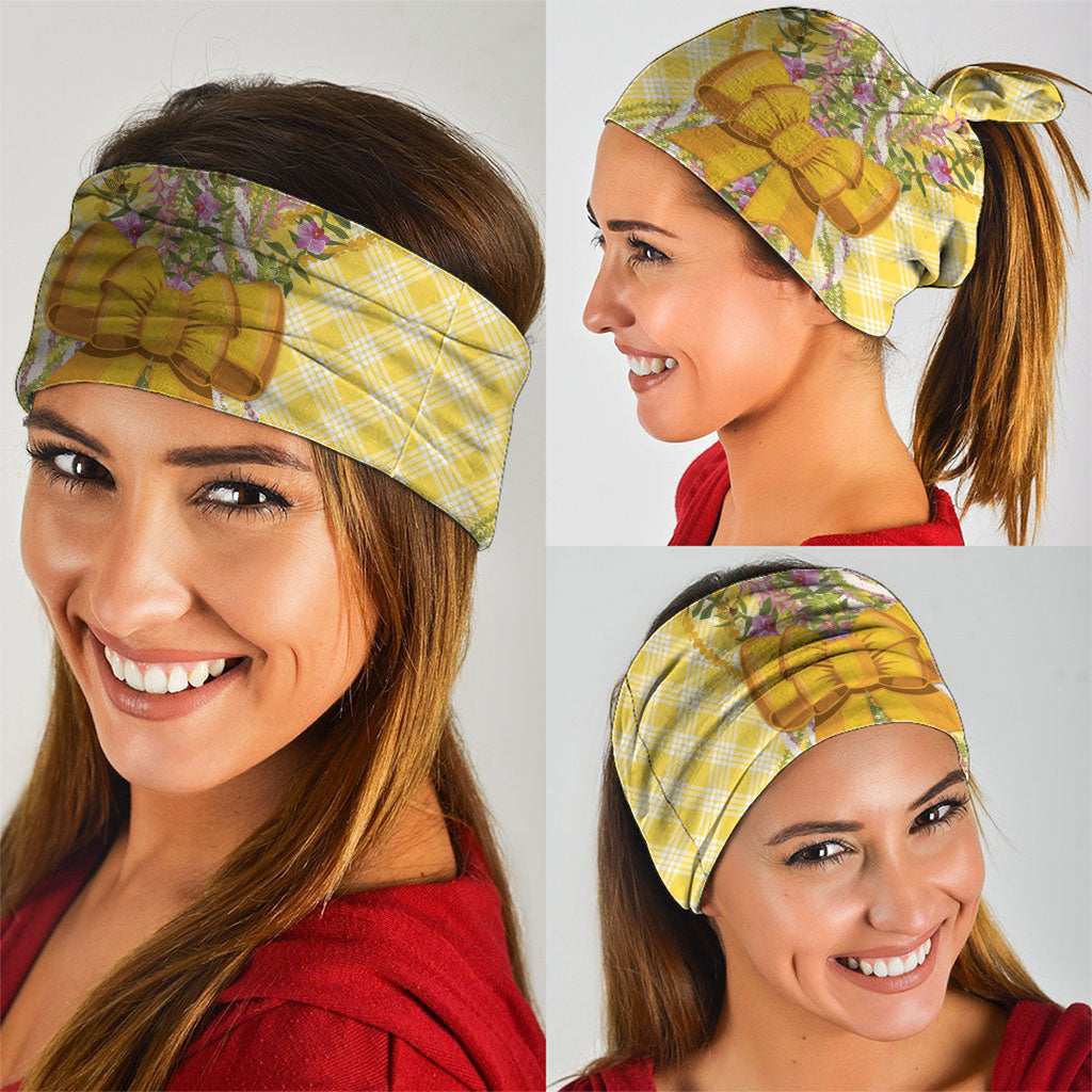 Hawaii Palaka Pikake Lokelani Plumeria Neck Gaiter Melemele Coquette Bow LT01 - Polynesian Pride