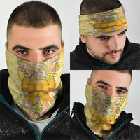 Hawaii Palaka Pikake Lokelani Plumeria Neck Gaiter Melemele Coquette Bow LT01 - Polynesian Pride