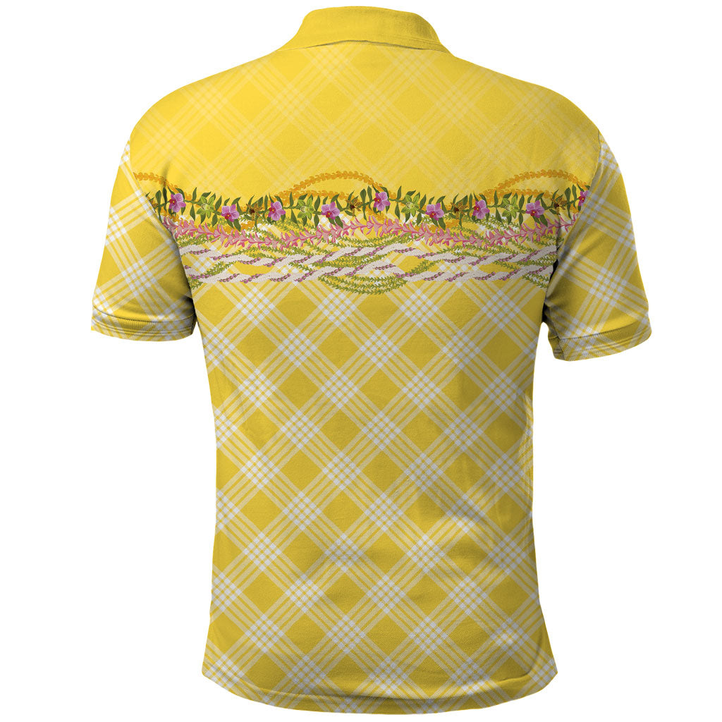 Hawaii Palaka Pikake Lokelani Plumeria Polo Shirt Melemele Coquette Bow LT01 - Polynesian Pride