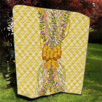 Hawaii Palaka Pikake Lokelani Plumeria Quilt Melemele Coquette Bow LT01 - Polynesian Pride