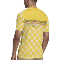 Hawaii Palaka Pikake Lokelani Plumeria Rugby Jersey Melemele Coquette Bow LT01 - Polynesian Pride