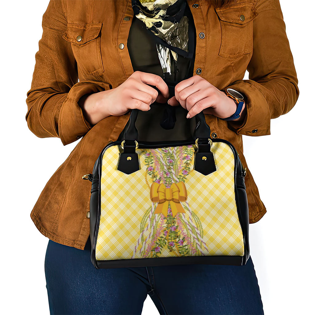 Hawaii Palaka Pikake Lokelani Plumeria Shoulder Handbag Melemele Coquette Bow LT01 - Polynesian Pride