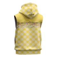 Hawaii Palaka Pikake Lokelani Plumeria Sleeveless Hoodie Melemele Coquette Bow LT01 - Polynesian Pride