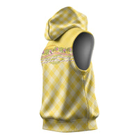 Hawaii Palaka Pikake Lokelani Plumeria Sleeveless Hoodie Melemele Coquette Bow LT01 - Polynesian Pride