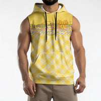 Hawaii Palaka Pikake Lokelani Plumeria Sleeveless Hoodie Melemele Coquette Bow LT01 - Polynesian Pride