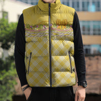 Hawaii Palaka Pikake Lokelani Plumeria Sleeveless Puffer Jacket Melemele Coquette Bow LT01 - Polynesian Pride