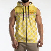 Hawaii Palaka Pikake Lokelani Plumeria Sleeveless Zip Hoodie Melemele Coquette Bow LT01 - Polynesian Pride