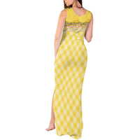 Hawaii Palaka Pikake Lokelani Plumeria Tank Maxi Dress Melemele Coquette Bow LT01 - Polynesian Pride