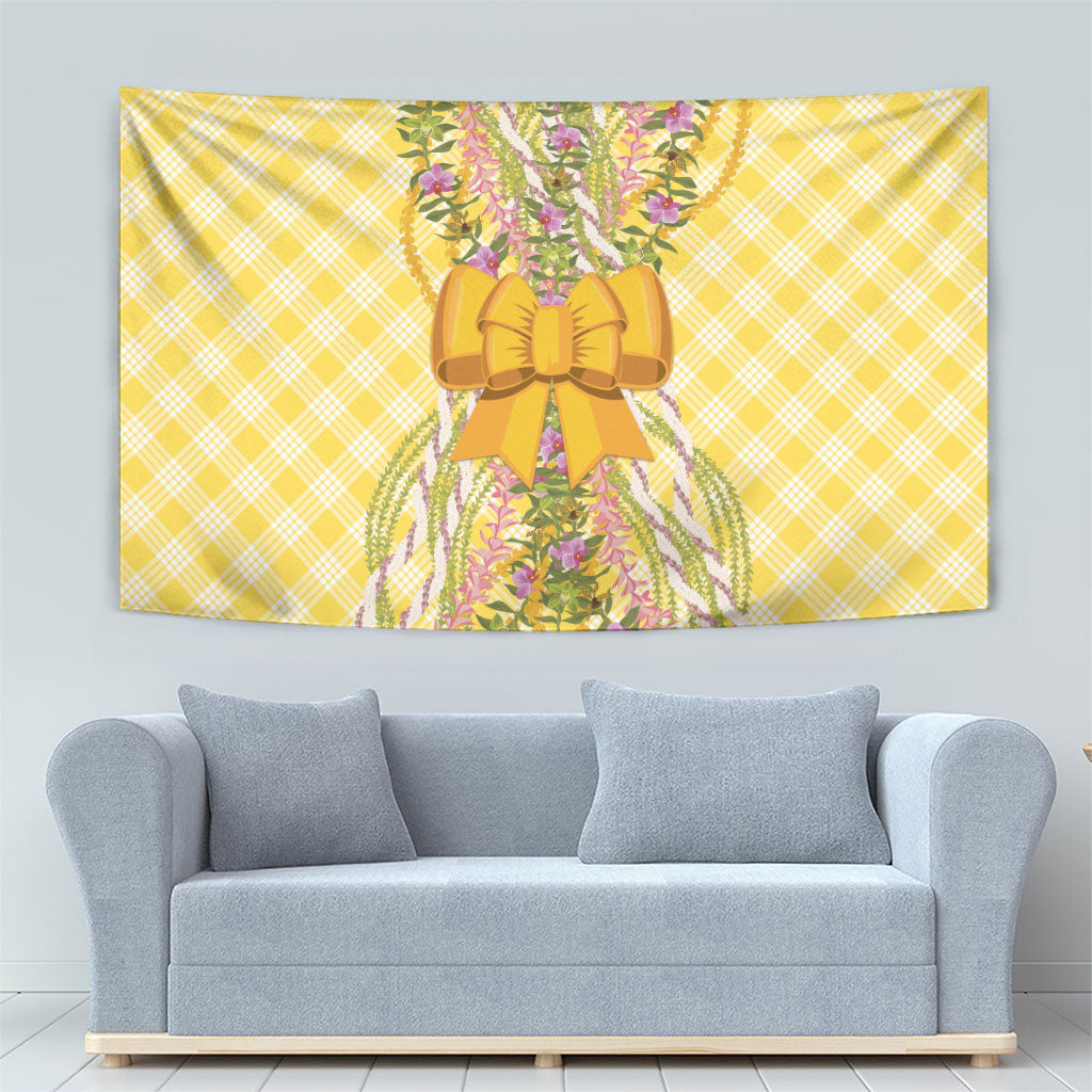 Hawaii Palaka Pikake Lokelani Plumeria Tapestry Melemele Coquette Bow LT01 - Polynesian Pride