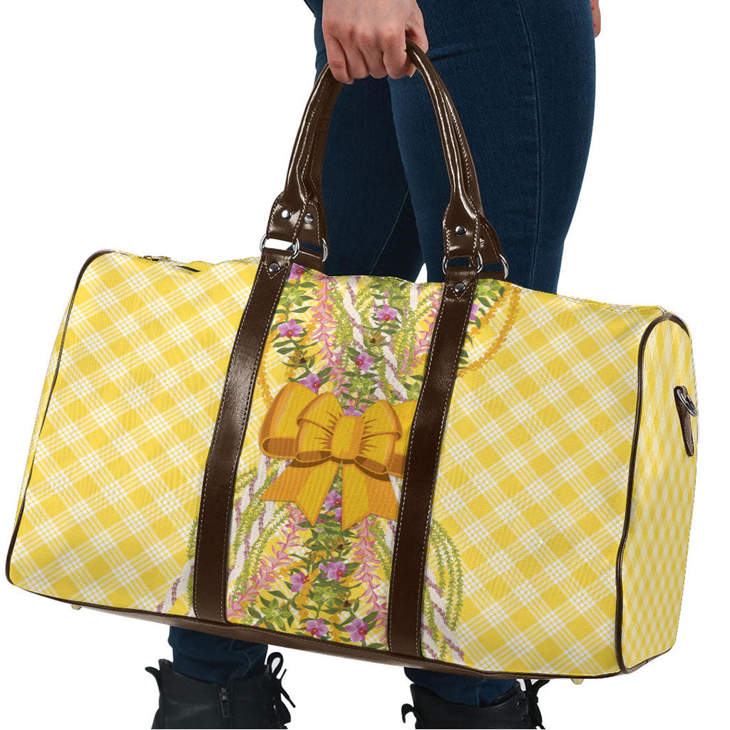 Hawaii Palaka Pikake Lokelani Plumeria Travel Bag Melemele Coquette Bow LT01 - Polynesian Pride