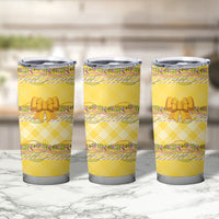 Hawaii Palaka Pikake Lokelani Plumeria Tumbler Cup Melemele Coquette Bow LT01 - Polynesian Pride