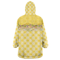 Hawaii Palaka Pikake Lokelani Plumeria Wearable Blanket Hoodie Melemele Coquette Bow LT01 - Polynesian Pride