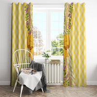 Hawaii Palaka Pikake Lokelani Plumeria Window Curtain Melemele Coquette Bow LT01 - Polynesian Pride