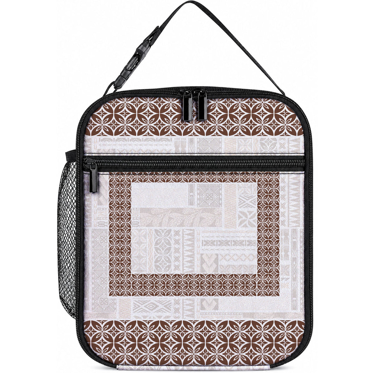 Samoa Siapo Brown Trimmed Lunch Bag Samoa White Sunday