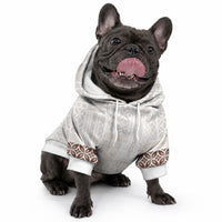 Samoa Siapo Brown Trimmed Pet Hoodie Samoa White Sunday