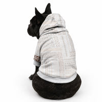 Samoa Siapo Brown Trimmed Pet Hoodie Samoa White Sunday