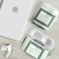 Samoa Siapo Green Trimmed AirPods Case Samoa White Sunday - Polynesian Pride