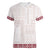 Samoa Siapo Red Trimmed Women V-Neck T-Shirt Samoa White Sunday - Polynesian Pride