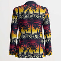 Hawaii Hibiscus Palm Tree Sunset Blazer Tropical Style LT01 - Polynesian Pride
