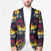 Hawaii Hibiscus Palm Tree Sunset Blazer Tropical Style LT01 - Polynesian Pride