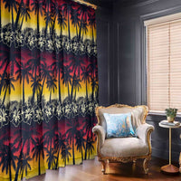 Hawaii Hibiscus Palm Tree Sunset Window Curtain Tropical Style LT01 - Polynesian Pride