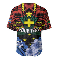 Personalised Vanuatu Tafea Province Baseball Jersey Unique Tropical Tribal Pattern LT01 - Polynesian Pride