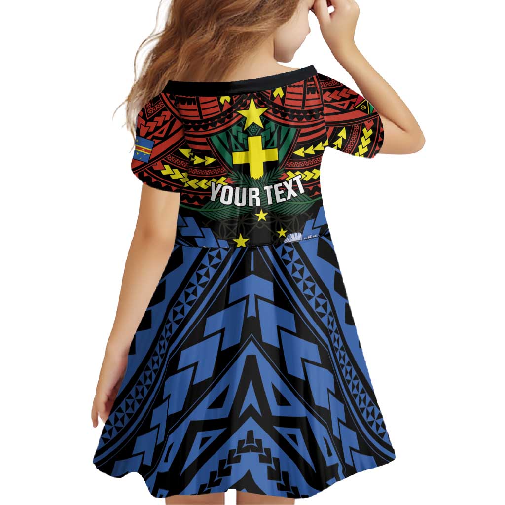 Personalised Vanuatu Tafea Province Family Matching Long Sleeve Bodycon Dress and Hawaiian Shirt Unique Tropical Tribal Pattern