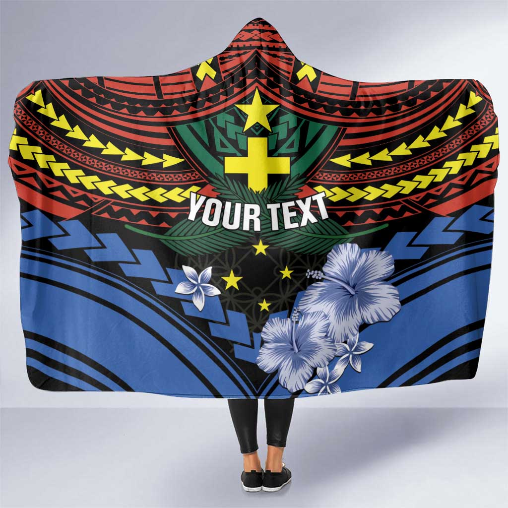 Personalised Vanuatu Tafea Province Hooded Blanket Unique Tropical Tribal Pattern