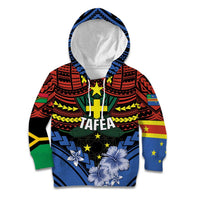 Personalised Vanuatu Tafea Province Kid Hoodie Unique Tropical Tribal Pattern