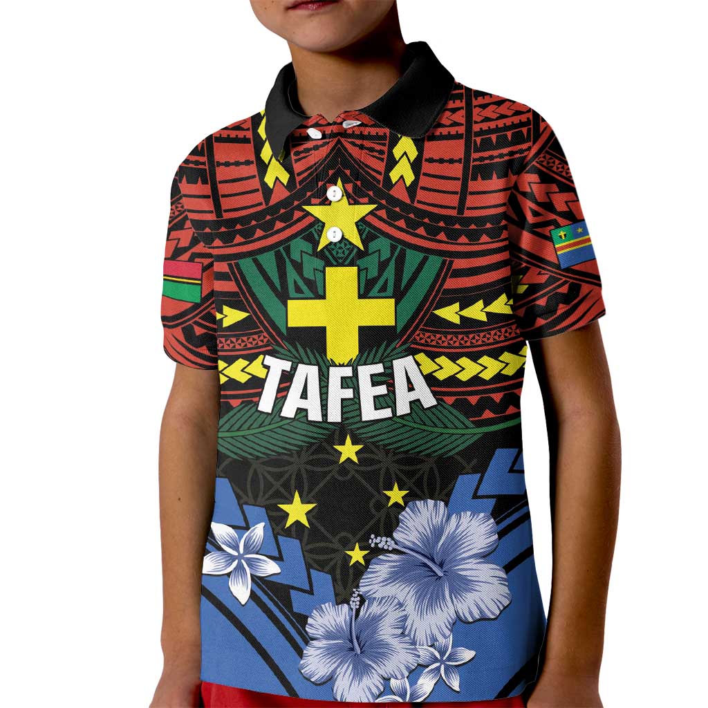 Personalised Vanuatu Tafea Province Kid Polo Shirt Unique Tropical Tribal Pattern LT01 Kid Colorful - Polynesian Pride
