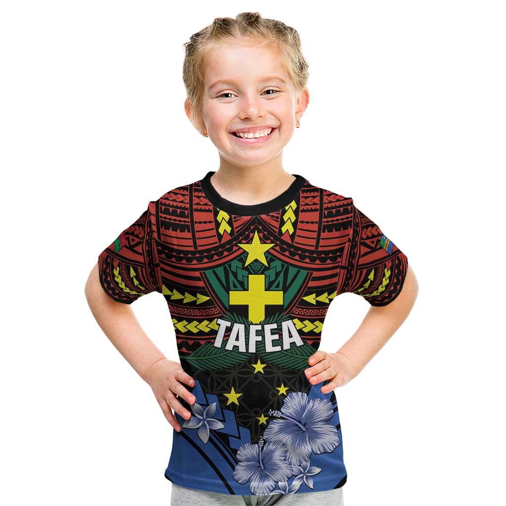 Personalised Vanuatu Tafea Province Kid T Shirt Unique Tropical Tribal Pattern LT01 Colorful - Polynesian Pride