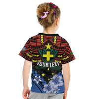 Personalised Vanuatu Tafea Province Kid T Shirt Unique Tropical Tribal Pattern LT01 - Polynesian Pride