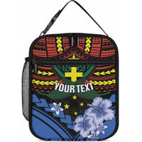 Personalised Vanuatu Tafea Province Lunch Bag Unique Tropical Tribal Pattern LT01 10.2 × 8.3 × 4.3 inch Colorful - Polynesian Pride