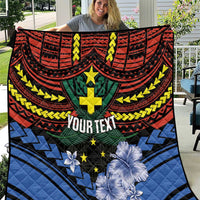 Personalised Vanuatu Tafea Province Quilt Unique Tropical Tribal Pattern LT01 Colorful - Polynesian Pride