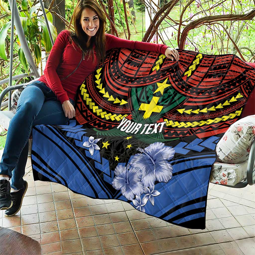 Personalised Vanuatu Tafea Province Quilt Unique Tropical Tribal Pattern LT01 - Polynesian Pride