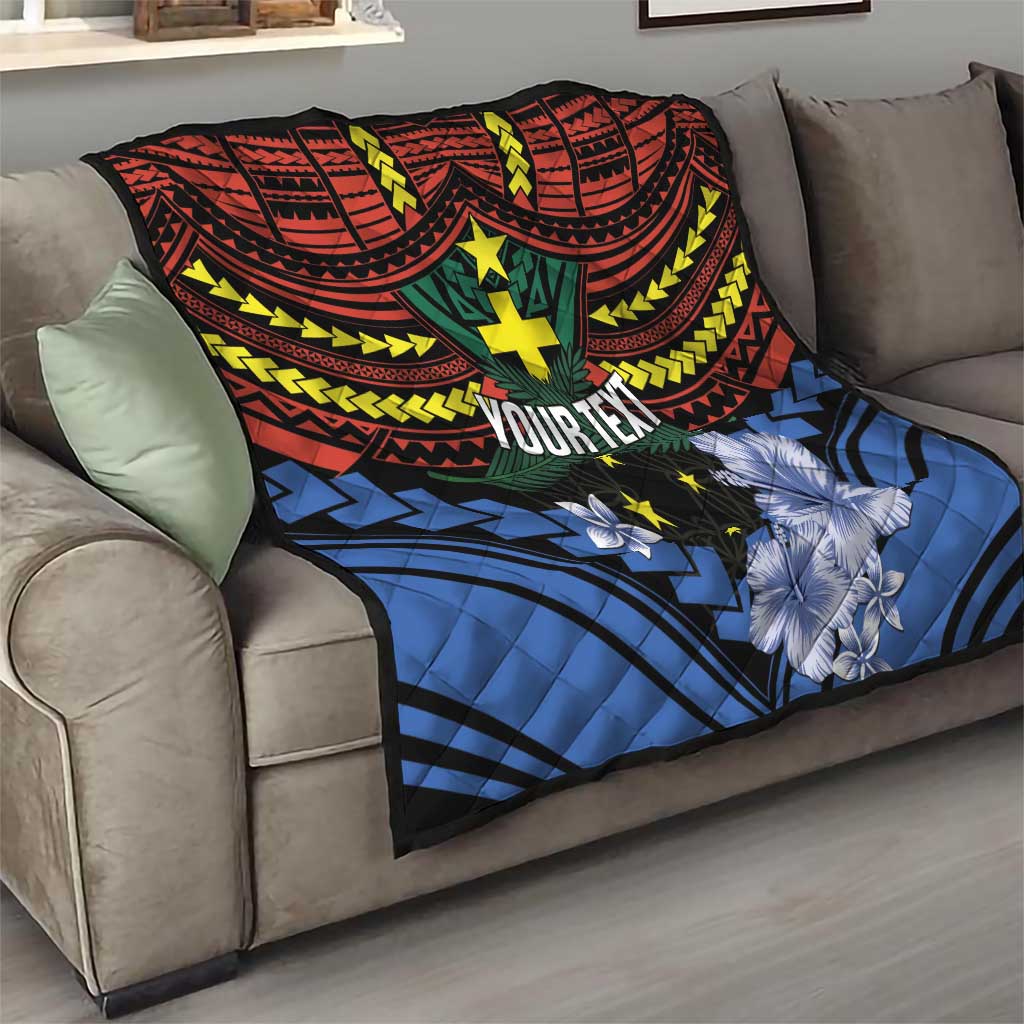 Personalised Vanuatu Tafea Province Quilt Unique Tropical Tribal Pattern LT01 - Polynesian Pride