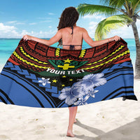 Personalised Vanuatu Tafea Province Sarong Unique Tropical Tribal Pattern LT01 - Polynesian Pride