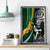 New Zealand and South Africa Rugby Canvas Wall Art Silver Fern Protea Pattern World Cup 2023 LT01 - Polynesian Pride