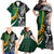 Custom New Zealand and South Africa Rugby Family Matching Off Shoulder Maxi Dress and Hawaiian Shirt Silver Fern Protea Pattern World Cup 2023 LT01 - Polynesian Pride