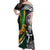 Custom New Zealand and South Africa Rugby Off Shoulder Maxi Dress Silver Fern Protea Pattern World Cup 2023 LT01 Women Art - Polynesian Pride