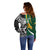 Custom New Zealand and South Africa Rugby Off Shoulder Sweater Silver Fern Protea Pattern World Cup 2023 LT01 - Polynesian Pride