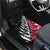 New Zealand and England Rugby Car Mats Silver Fern With Red Rose World Cup 2023 LT01 - Polynesian Pride