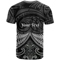 Personalised Toitu Te Tiriti Aotearoa Silver Fern T Shirt New Zealand Maori Pattern LT01 - Polynesian Pride