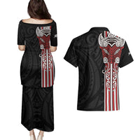 Toitu Te Reo Maori Toitu Te Whenua Toitu Te Tiriti Couples Matching Puletasi and Hawaiian Shirt Maori Warrior New Zealand LT01 - Polynesian Pride