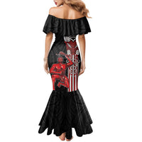 Toitu Te Reo Maori Toitu Te Whenua Toitu Te Tiriti Family Matching Mermaid Dress and Hawaiian Shirt Maori Warrior New Zealand LT01 - Polynesian Pride