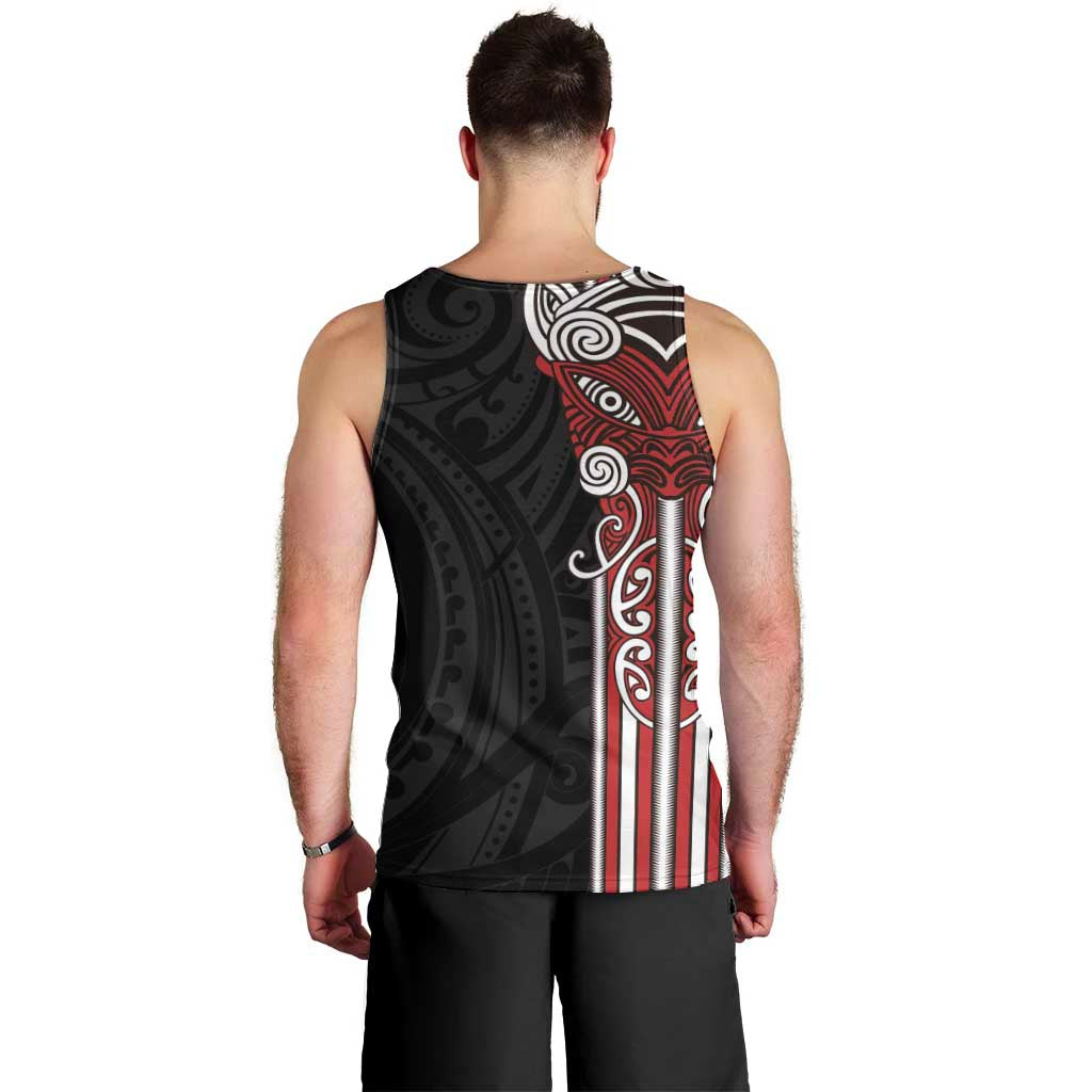 Toitu Te Reo Maori Toitu Te Whenua Toitu Te Tiriti Men Tank Top Maori Warrior New Zealand LT01 - Polynesian Pride