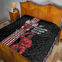 Toitu Te Reo Maori Toitu Te Whenua Toitu Te Tiriti Quilt Maori Warrior New Zealand LT01 - Polynesian Pride