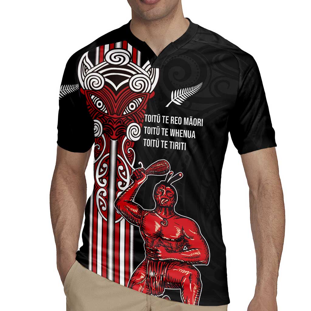 Toitu Te Reo Maori Toitu Te Whenua Toitu Te Tiriti Rugby Jersey Maori Warrior New Zealand