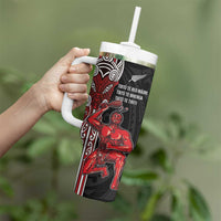 Toitu Te Reo Maori Toitu Te Whenua Toitu Te Tiriti Tumbler With Handle Maori Warrior