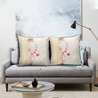 Beige Frangipani Sea Shell Pillow Cover Starfish Polynesian Pattern LT01 - Polynesian Pride